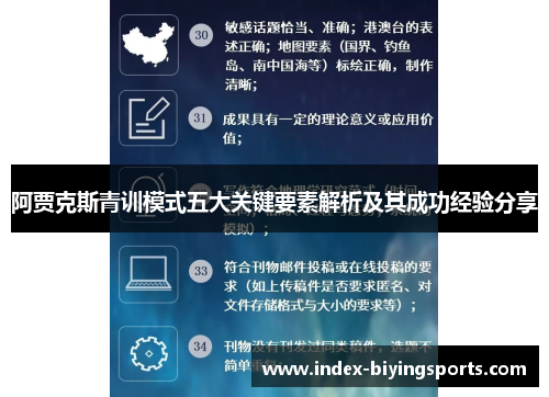 阿贾克斯青训模式五大关键要素解析及其成功经验分享